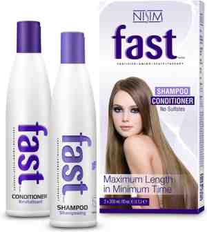 Foto: Fast hair kuur   haargroei versnellende shampoo conditioner   sulfaat  en parabeenvrij   2 x 300ml