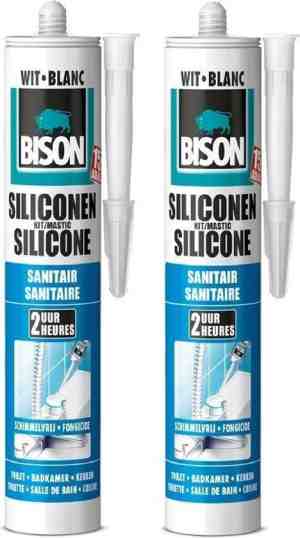 Foto: Bison siliconenkit sanitair   2 stuks