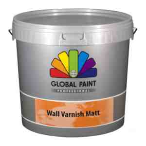 Foto: Global paint wall varnish matt 1 l transparant beschermt vochtbelasting voor binnen mat klusverf