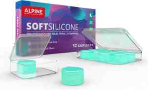 Foto: 12 x alpine softsilicone kneedbare silicone oordoppen 28 db demping geluiddempende voor slapen zwemmen concentratie comfortabele snurkoplossing