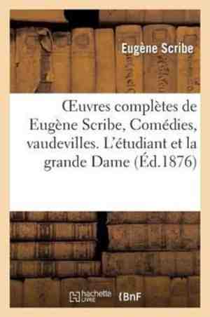 Foto: Oeuvres completes de eugene scribe comedies vaudevilles  letudiant et la grande dame