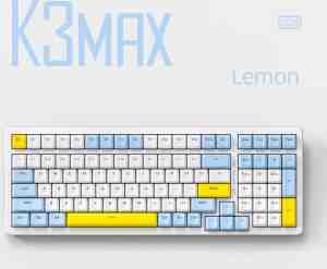 Foto: Fuegobird k3max mechanisch gaming toetsenbord   100keys   gasket mod   rode switch   qwerty   mechanical rgb backlight keyboard   lemon