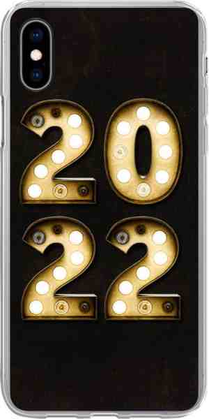 Foto: Iphone xs hoesje   oudejaarsavond   nieuwjaar   2022   siliconen telefoonhoesje