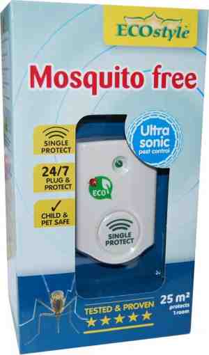 Foto: Ecostyle mosquito free 25 tegen muggen   ecologisch en vriendelijk   veilig voor kinderen en huisdieren   247 bescherming   25 m   voor 1 kamer