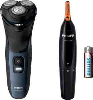 Foto: Philips shaver series 3000 s3134 57 scheerapparaat incl neus en oorhaartrimmer