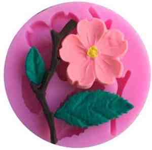 Foto: Akyol   bloemen siliconen mal   bloemen mold  mini mal   cake decoratie   taartdecoratie   bakvorm   fondant   3d bakvorm roze bloemen blaadje takken siliconen roze bloemen taartdecoratie bakvormpjes