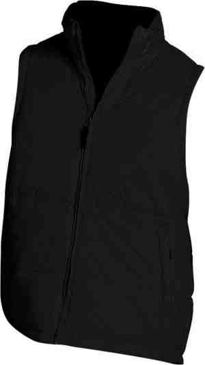 Foto: Sols warm unisex gewatteerd bodywarmer jasje zwart 