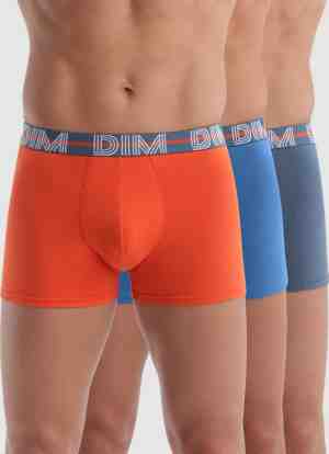 Foto: Dim powerfull boxershort onderbroeken boxer heren 3 stuks maat l blauw oranje grijs