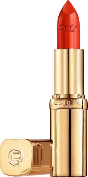 Foto: Loral paris color riche satin lipstick   verzorgende lippenstift verrijkt met arganolie   377 perfect red  rood   454 gr