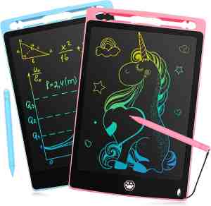 Foto: Lcd schrijftablet lcd schrijven teken tablet kleurrijk scherm lcd schrijftablet voor kinderen en volwassenen uitwisbaar digitaal tekenbord