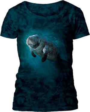 Foto: Ladies t shirt peaceful manatee s