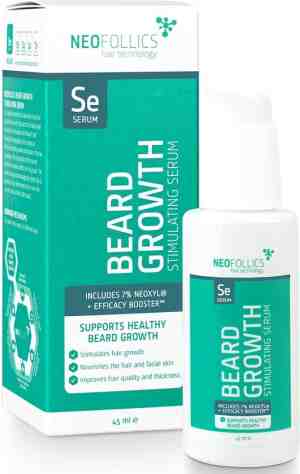 Foto: Neofollics beard growth stimulating serum 45 ml   baardgroei serum