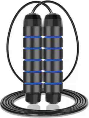 Foto: Sport springtouw voor fitness   jump rope   afvallen   resistance band   weerstandsbanden   fitness elastiek   170 gram   kerst   blauw