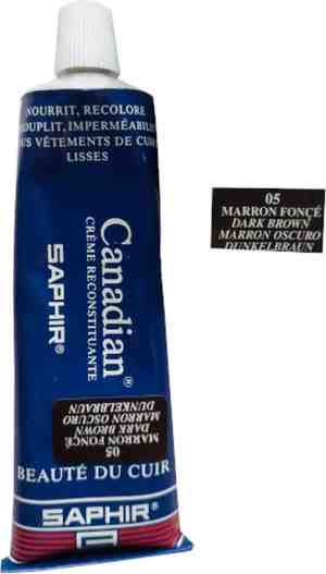 Foto: Saphir canadian schoencreme tube donker bruin 75 ml schoenpoets schoensmeer 