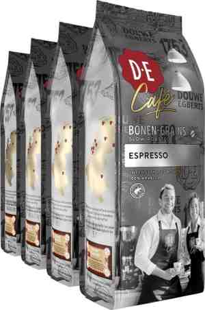 Foto: Douwe egberts d e caf espresso koffiebonen   intensiteit 79   4 x 500 gram