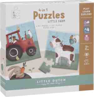 Foto: Little dutch 4 in 1 puzzel fsc farm