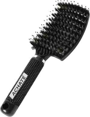 Foto: Achat anti klit haarborstel   curved   vernieuwde kwaliteit   detangle brush   zwart