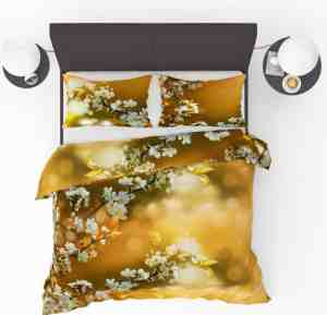 Foto: Refined bedding dekbedovertrek tweepersoons 200x200220 2 kussenslopen blossom yellow