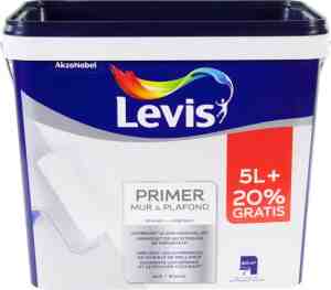 Foto: Levis   primer muur plafond   wit   6l   51l gratis