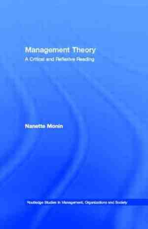 Foto: Routledge studies in management organizations and society  management theory