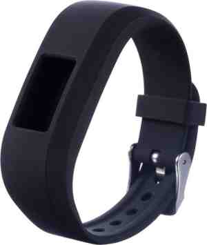 Foto: Siliconen horloge band voor garmin vivofit jr junior 2   armband polsband strap bandje sportband   zwart