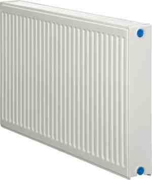 Foto: Bally horizontale ventielradiator met 6 aansluitingen h600xt22xb2400mm 4157 watt wit