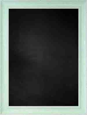 Foto: Zwart krijtbord met polystyrene lijst pastel groen 61 x 81 cm lijstbreedte 55 mm diep