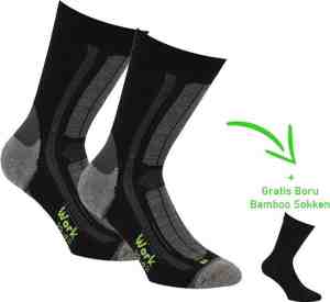 Foto: Bamboo worksok werksokken naadloze sokken antibacterieel heren en dames 2 paar 1 paar sokken cadeau zwart 35 38