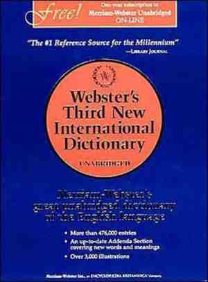 Foto: Websters third new international dictionary unabridged