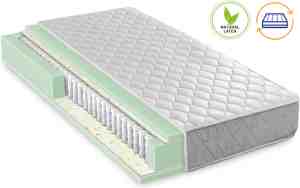 Foto: Latex matras pocketvering matras 100 natuurlatex antiallergisch 22cm matrasdikte 80x220cm