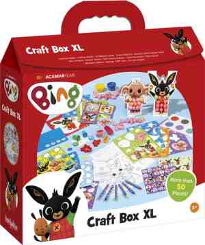 Foto: Bing xl knutselkoffer knutselpakket junior creatief speelgoed voor jongens en meisjes knutselen bambolino toys cadeautip kleuter   knutselbox