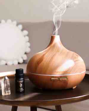 Foto: Aroma diffuser arizona origineel van happyhaves   verbeterde 2 0 versie in duurzaam houtlook   550ml luchtreiniger voor grote ruimtes perfect wellness cadeau kom geheel tot rust