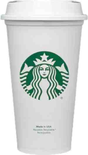 Foto: Starbucks beker drinkbeker met deksel herbruikbaar ijskoffie koffie