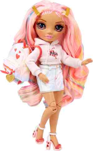 Foto: Rainbow high junior high special edition doll kia hart roze modepop