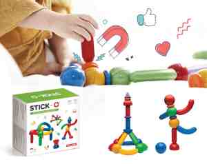 Foto: Stick o basic set 20 onderdelen magnetisch speelgoed speelgoed 1 jaar peuter speelgoed jongens en meisjes baby speelgoed speelgoed jongens 2 jaar