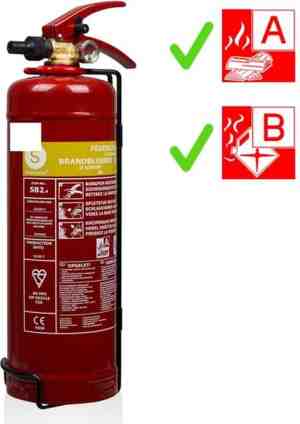 Foto: Smartwares 10 014 97 brandblusser   2 liter   schuim   inclusief ophangbeugel   brandklasse ab   bsi gecertificeerd