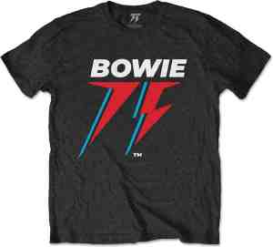 Foto: David bowie heren tshirt 2xl 75th logo zwart