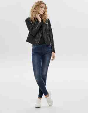 Foto: Only onlgemma faux leather biker otw noos dames jas   maat 38