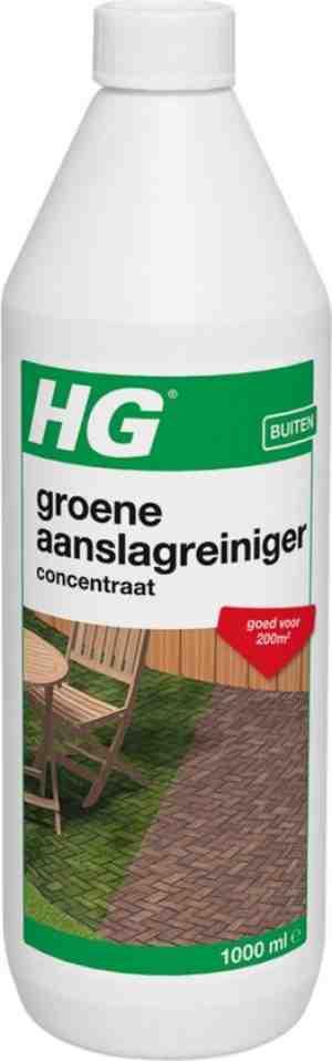 Foto: Hg groene aanslagreiniger concentraat 9374n   1l   de nr1 groene aanslagreiniger   zelfwerkend   voor grote oppervlakken tot 200m2