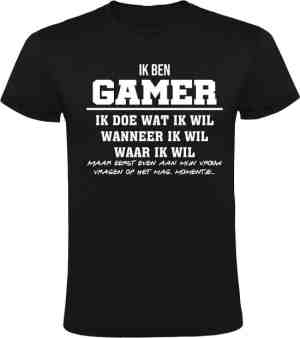 Foto: Gamer grappig heren t shirt joystick controller game console computerspel game computer videogame videospel