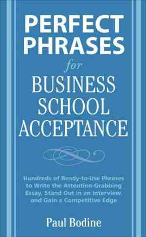 Foto: Perfect phrases series   perfect phrases for business school acceptance