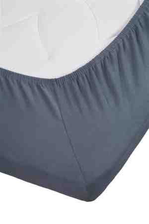 Foto: Premium jersey lycra splittopper hoeslaken blauw 180x200 perfecte pasvorm duurzame kwaliteit