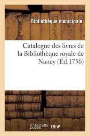 Foto: Ga c na c ralita c s catalogue des livres de la biblioth que royale de nancy