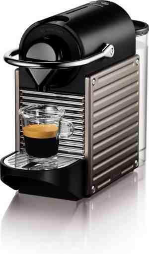 Foto: Krups nespresso pixie xn304t koffiecupmachine titanium