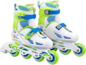 Foto: Osprey inlineskates velocity polypropyleen 82a wit groen mt 31 33