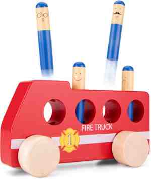 Foto: New classic toys speelgoed brandweerauto pop up