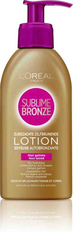 Foto: Loral paris sublime bronze zelfbruinende lotion   150 ml