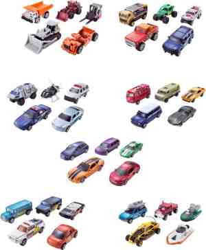 Foto: Matchbox set met 5 autos   raceautos   speelgoedauto