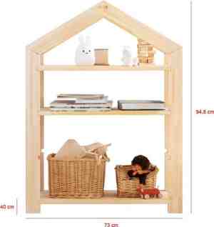 Foto: Maisons boekenkast speelgoedkast opbergkast kinderkast kinderkamer hout 40x73x948 cm
