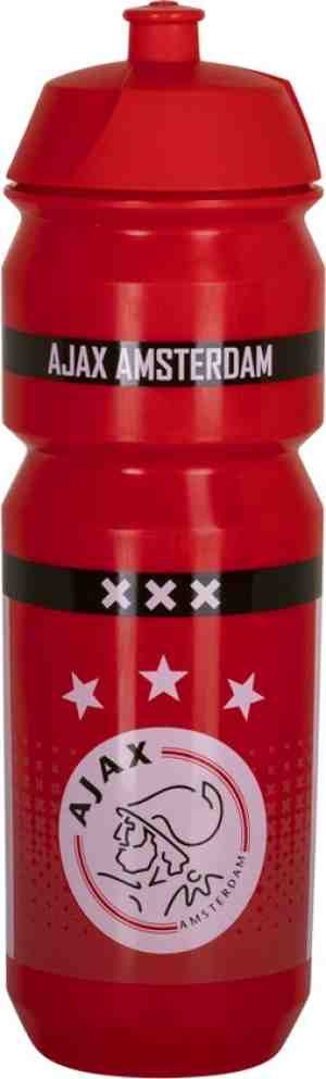 Foto: Ajax bidon rood wit 750ml   ajax drinkfles   ajax voetbal